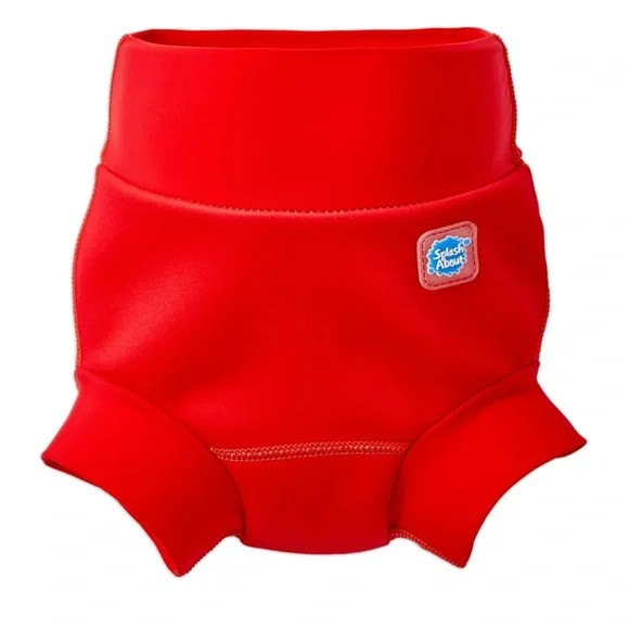 Splash About Happy Nappy Reusable Swim Diaper, Red, 6-12 Months - Picture 2 of 5